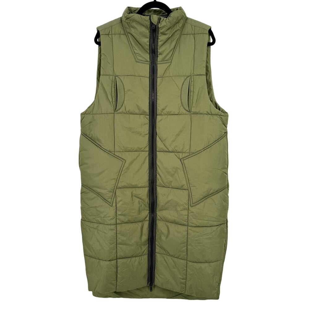 Free People Movement On The Move Packable Puffer Vest Sz Small Seagrass Green
